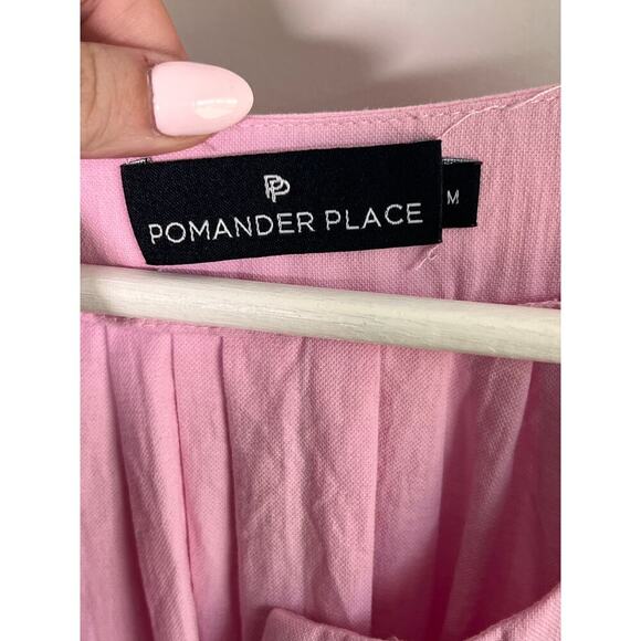 Pomander Place Tuckernuck Orchid Pink Finley Flutter Sleeve Dress Women's Size M - Picture 6 of 10